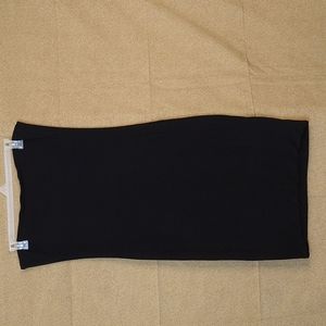 Express Black Strapless Dress Size: L
